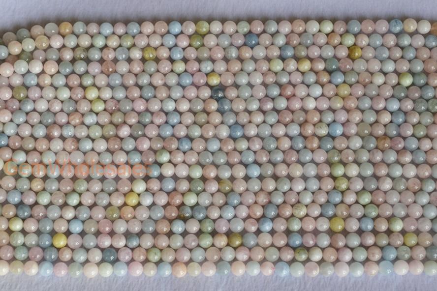 Morganite - Round- beads supplier