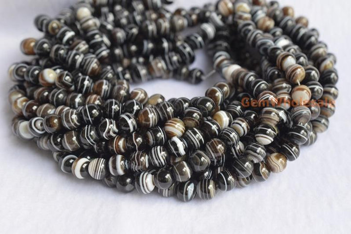 stripe Agate - Round- beads supplier