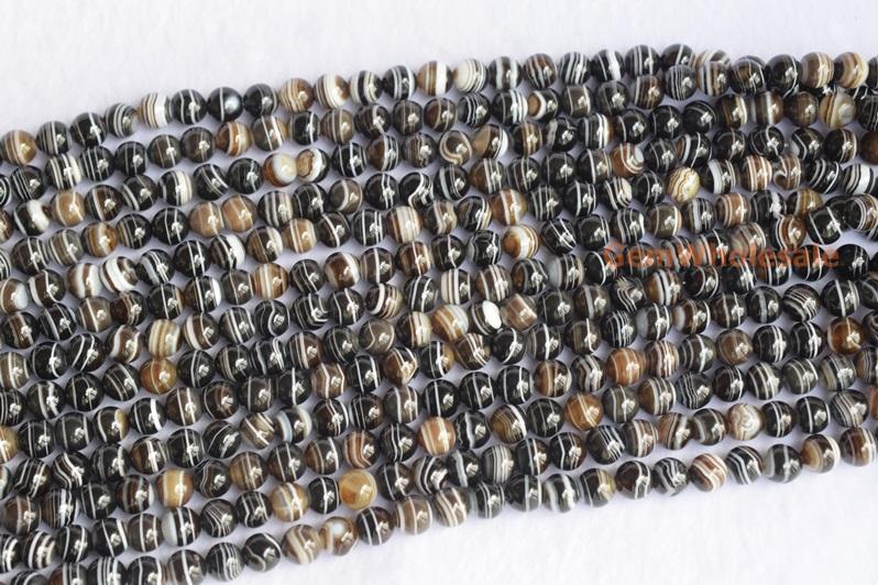 stripe Agate - Round- beads supplier