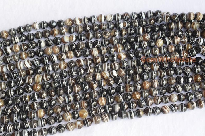 stripe Agate - Round- beads supplier