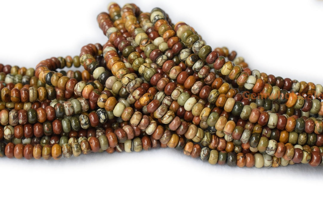 Picasso Jasper - Rondelle- beads supplier