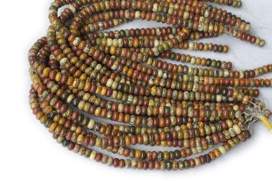 Picasso Jasper - Rondelle- beads supplier