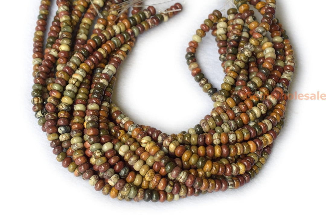 Picasso Jasper - Rondelle- beads supplier