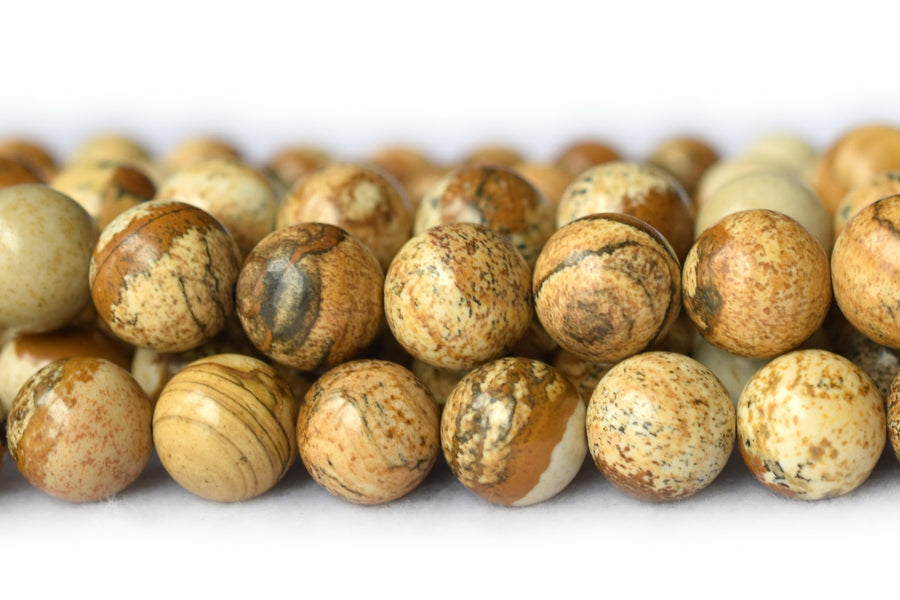 Picture stone - Round- beads supplier