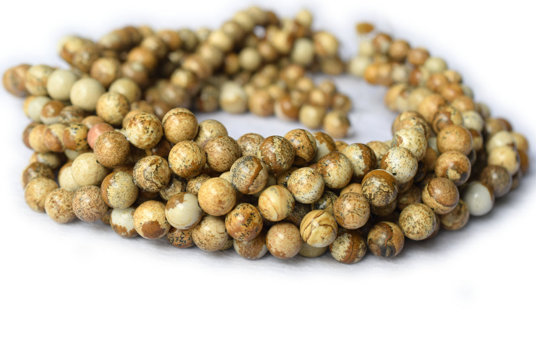 Picture stone - Round- beads supplier
