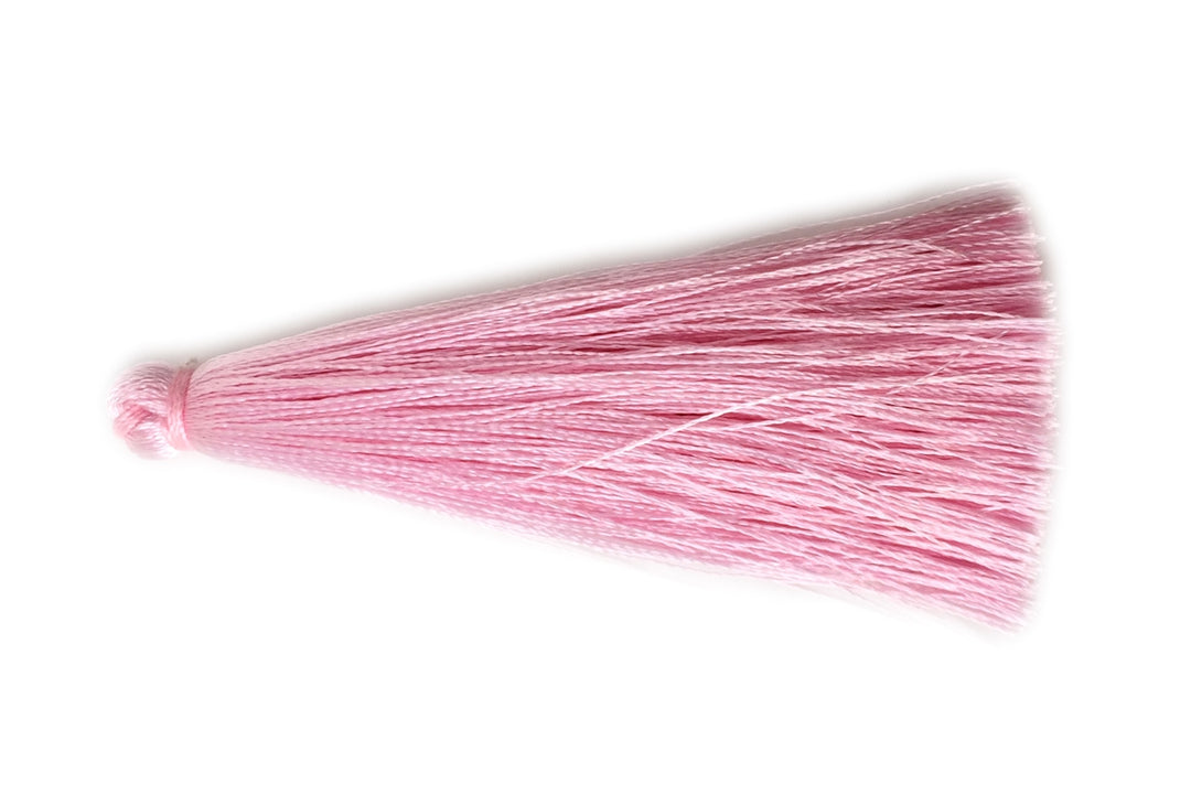 6.5cm High Quality Pink Handmade silky Thread Tassels