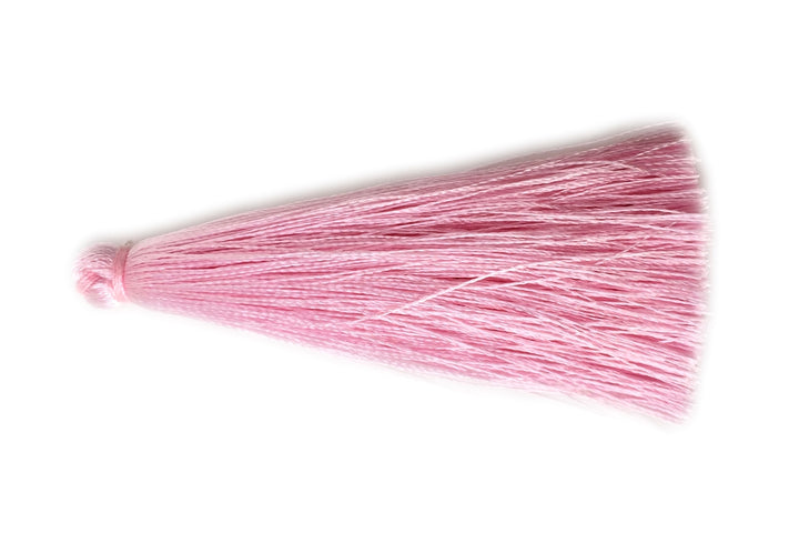 6.5cm High Quality Pink Handmade silky Thread Tassels