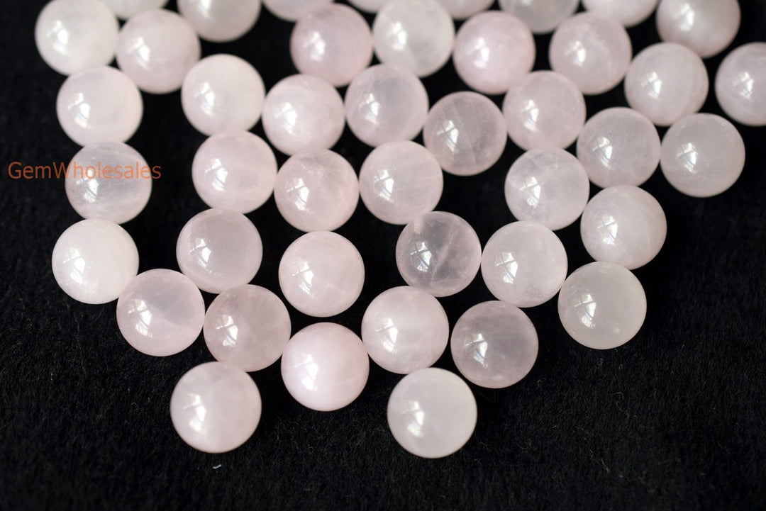 rose quartz - Round- beads supplier