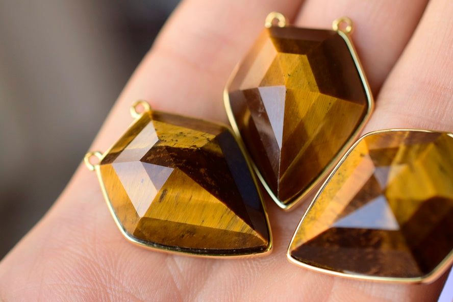 Yellow tiger eye - Cabochon- beads supplier