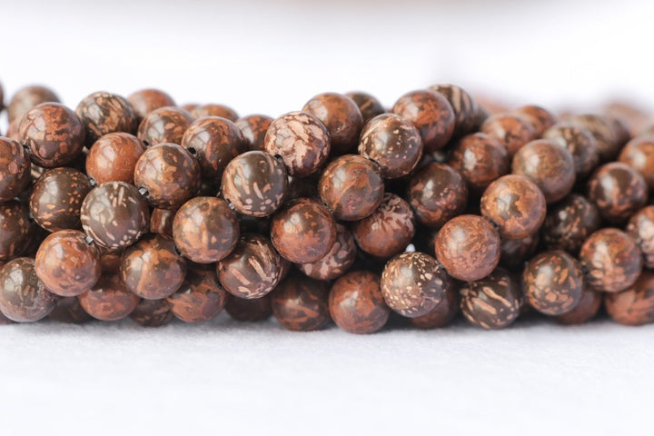 15.5" 8mm Natural brown Firework Jasper round jewelry beads