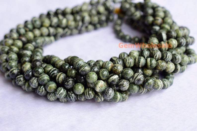 Zebra Jasper - Round- beads supplier