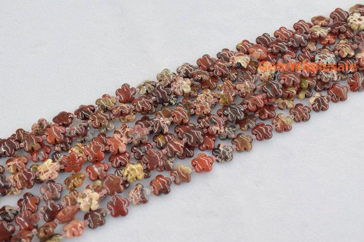 Red flower jasper - Flower- beads supplier