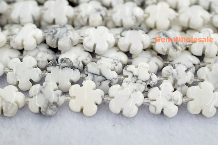 Howlite - Flower- beads supplier