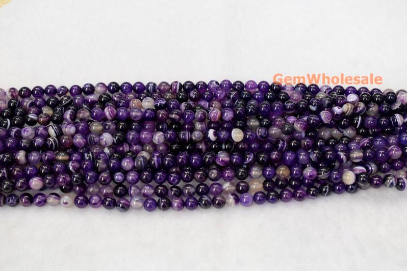 stripe Agate - Round- beads supplier