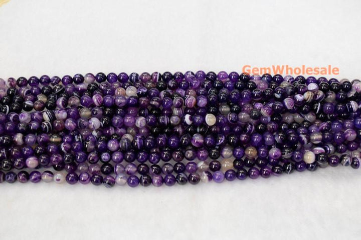 stripe Agate - Round- beads supplier
