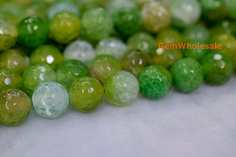 fire Agate - Round- beads supplier