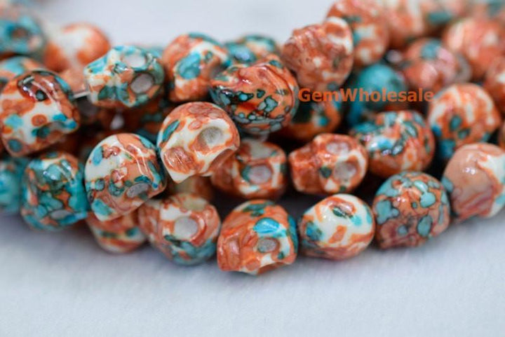 Rain flower stone - Skull- beads supplier