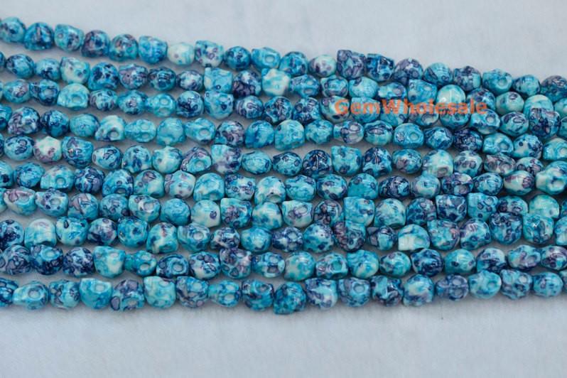 Rain flower stone - Skull- beads supplier