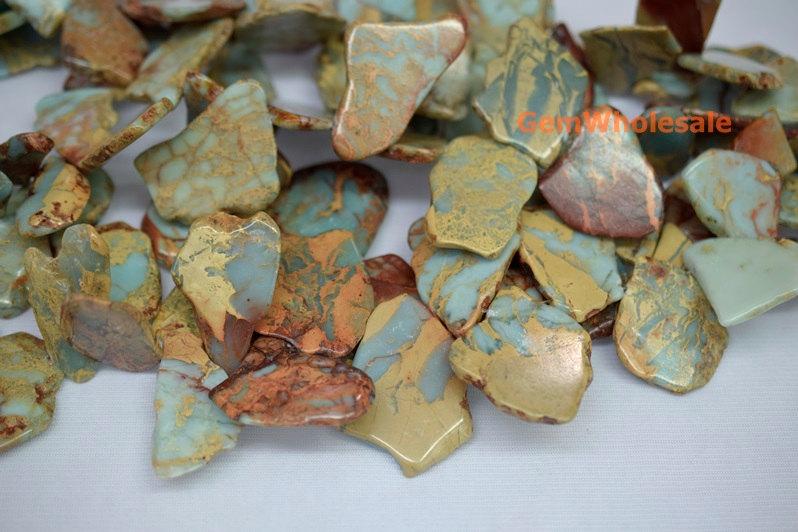 Sediment,impression jasper,emperor jasper,Aqua terra jasper - Nugget- beads supplier