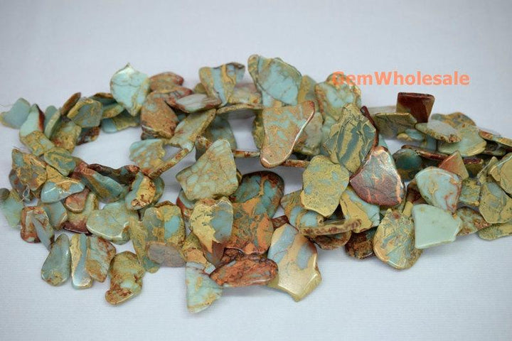Sediment,impression jasper,emperor jasper,Aqua terra jasper - Nugget- beads supplier