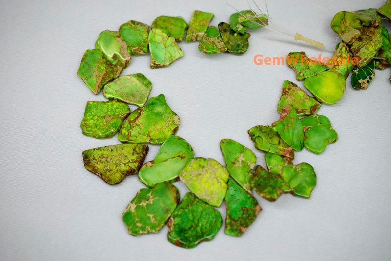 Sediment,impression jasper,emperor jasper,Aqua terra jasper - Nugget- beads supplier