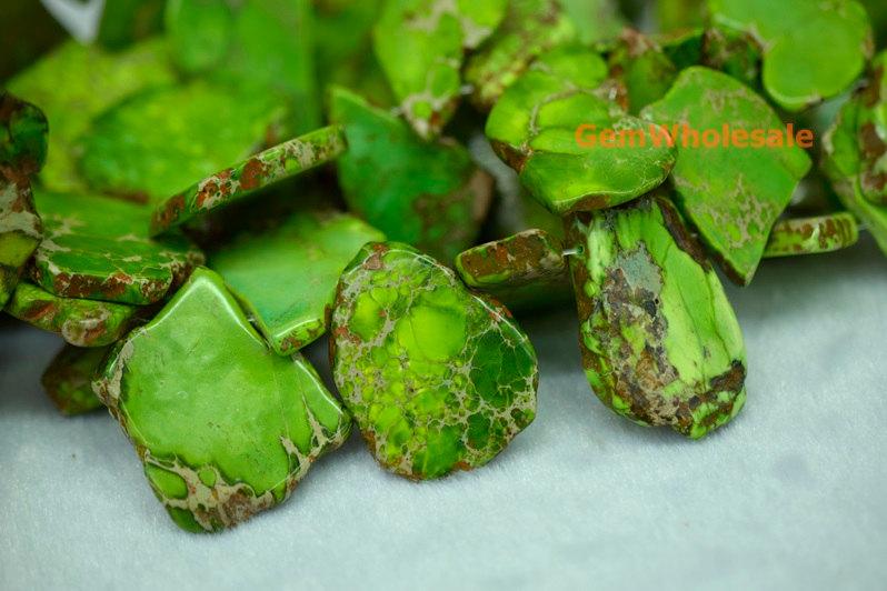 Sediment,impression jasper,emperor jasper,Aqua terra jasper - Nugget- beads supplier