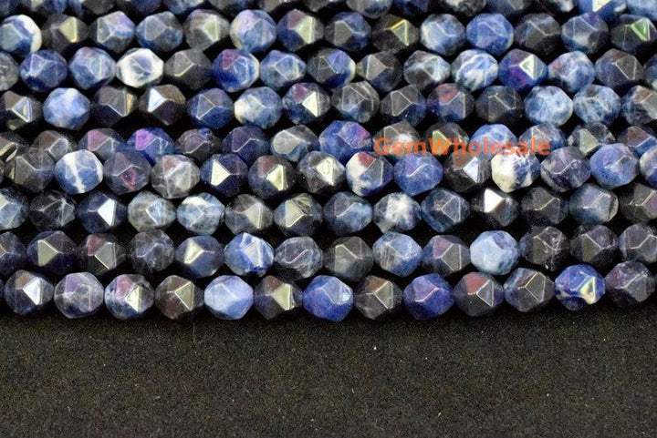 Sodalite - Round faceted- beads supplier