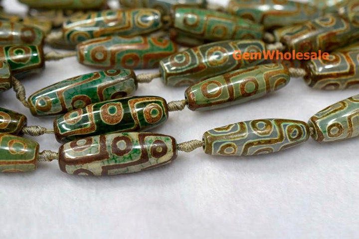DZI Agate - Barrel- beads supplier