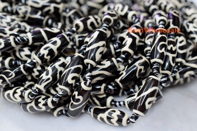 DZI Agate - Barrel- beads supplier