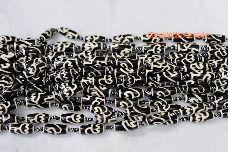 DZI Agate - Barrel- beads supplier