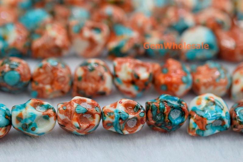 Rain flower stone - Skull- beads supplier