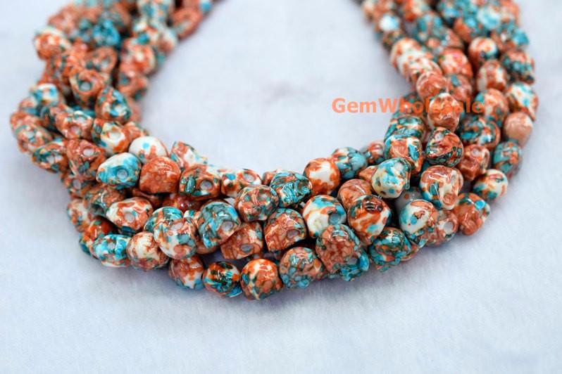 Rain flower stone - Skull- beads supplier