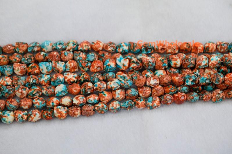 Rain flower stone - Skull- beads supplier