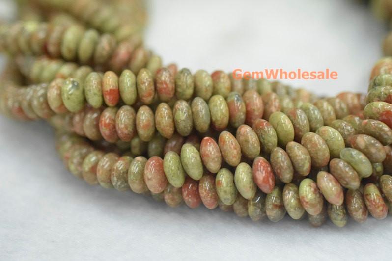 Unakite - Rondelle- beads supplier