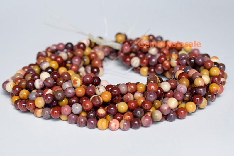 Moukaite,Mookaite - Round- beads supplier