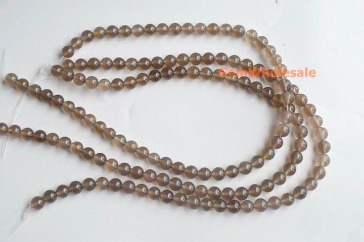 Grey agate - Round- beads supplier