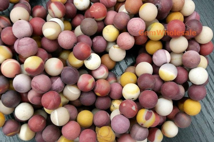Moukaite,Mookaite - Round- beads supplier