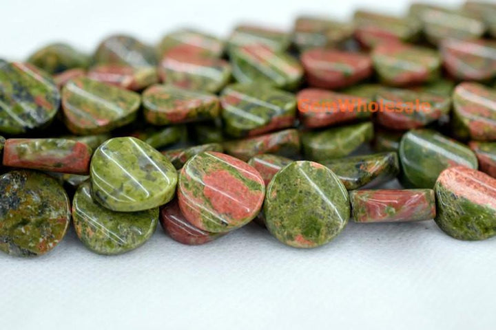 Unakite - Coin- beads supplier
