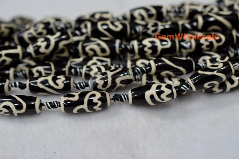 DZI Agate - Barrel- beads supplier