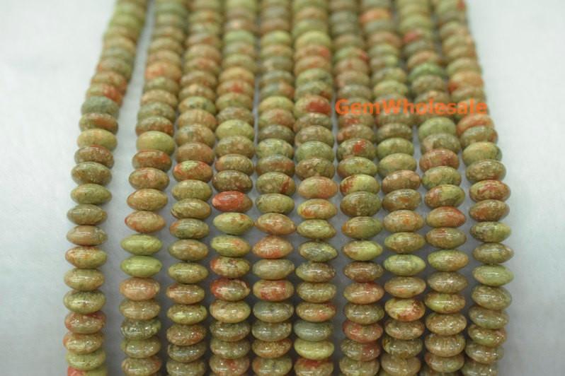 Unakite - Rondelle- beads supplier