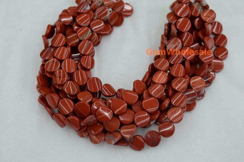 Red jasper - Coin- beads supplier