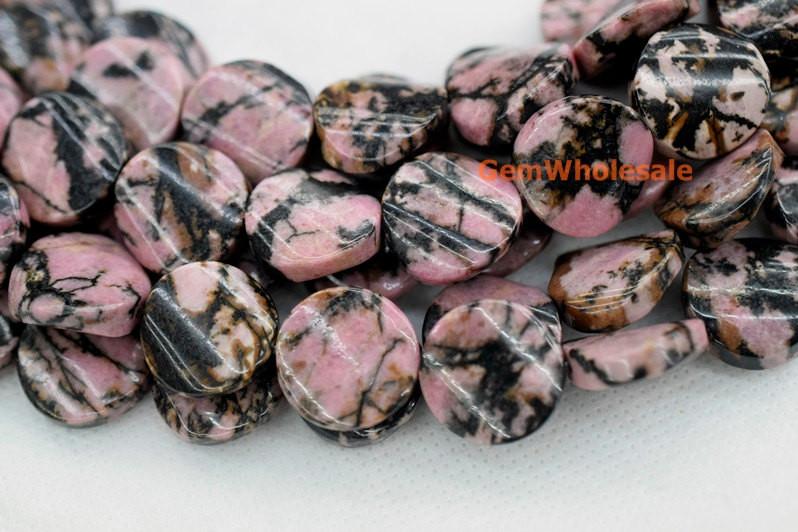 Rhodonite - Coin- beads supplier