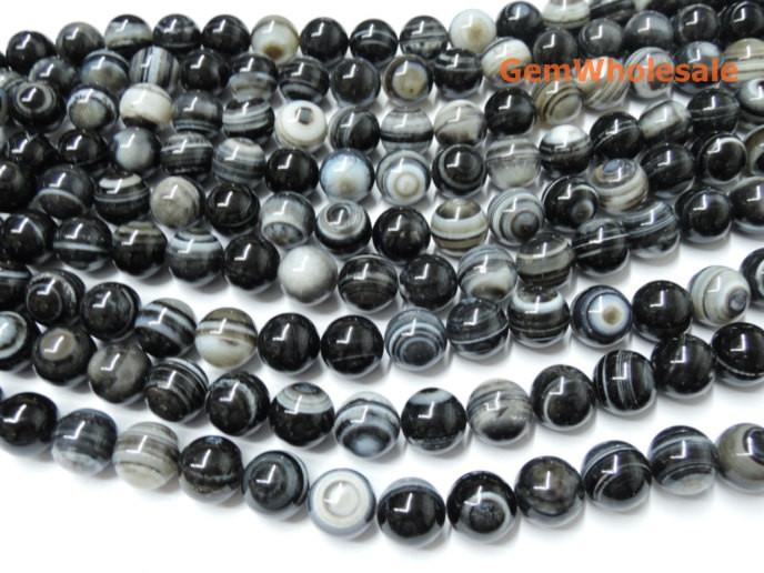 eye Agate - Round- beads supplier