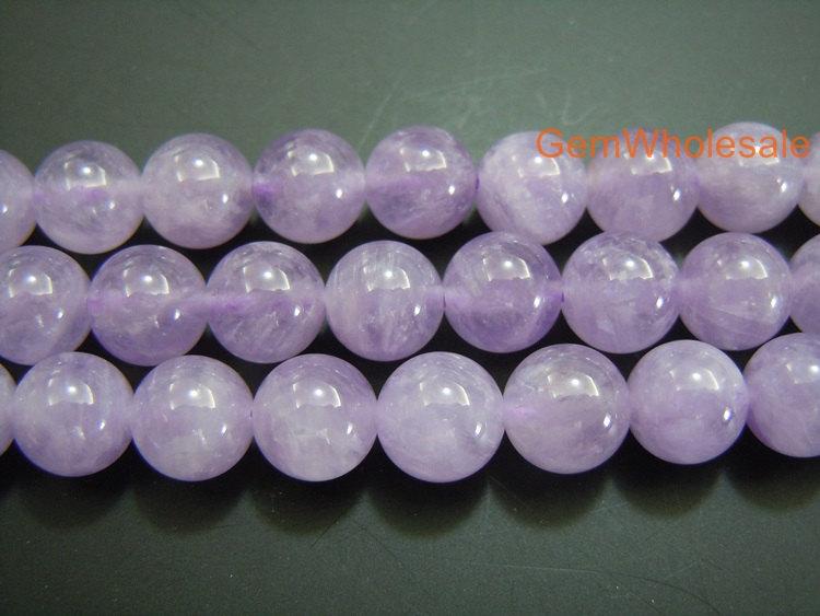15.5" 8mm Natural Milky amethyst round beads,lavender amethyst