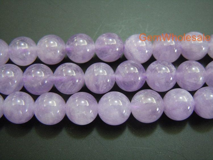 15.5" 8mm Natural Milky amethyst round beads,lavender amethyst