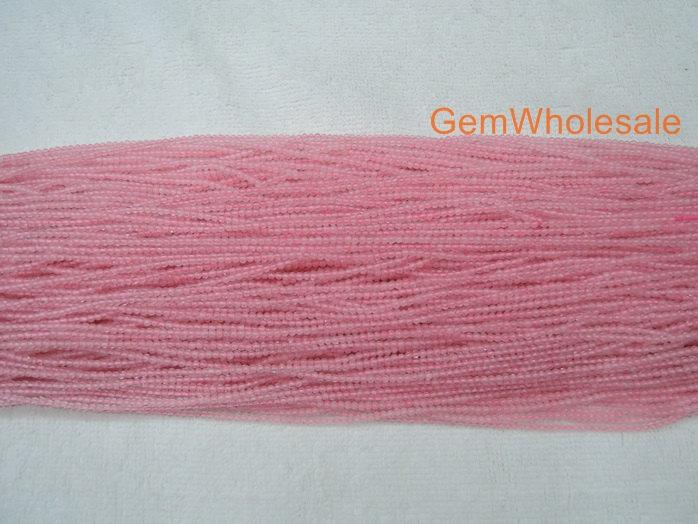 15.5" Natural Rose quartz 2mm round beads,gemstone