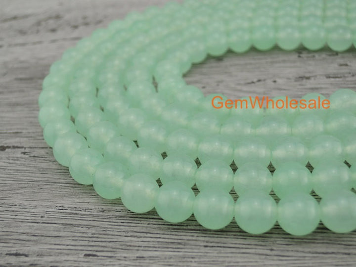 15" 6mm/8mm/10mm/12mm green Malaysian jade Round beads gemstone