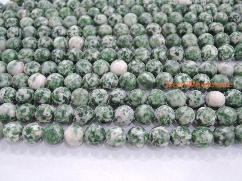 Qinghai Green Jasper - Round- beads supplier
