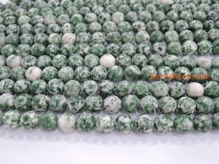 Qinghai Green Jasper - Round- beads supplier