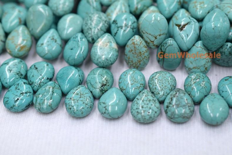 Howlite - Teardrop- beads supplier